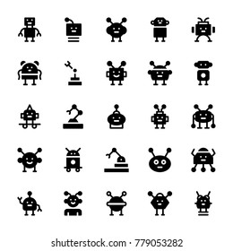 Robotic Glyph Icons