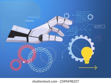 Robotic Hand - Enable Growth and Innovation - Illustration as EPS 10 File