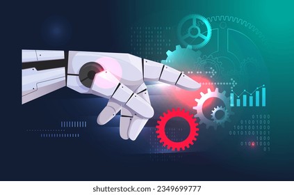 Robotic Hand - Enable Growth and Innovation - Illustration as EPS 10 File