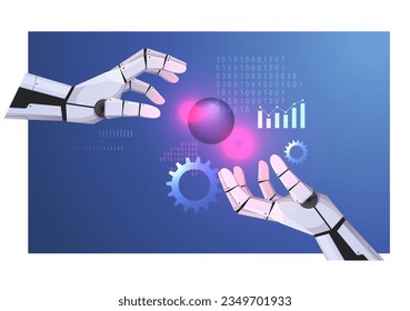 Robotic Hand - Enable Growth and Innovation - Illustration as EPS 10 File