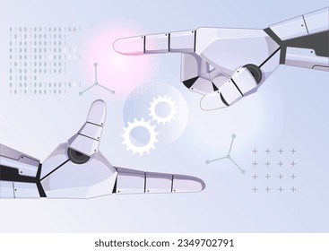 Robotic Hand - Enable Growth and Innovation - Illustration as EPS 10 File