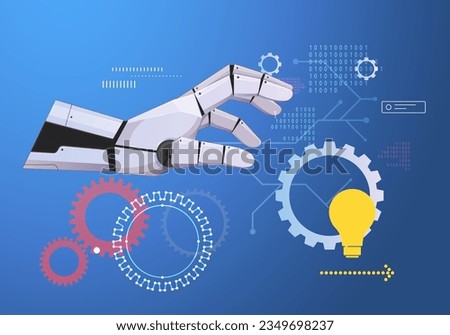 Robotic Hand - Enable Growth and Innovation - Illustration as EPS 10 File