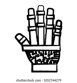 robotic hand icon