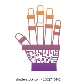 robotic hand icon