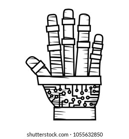 robotic hand icon