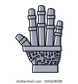 robotic hand icon