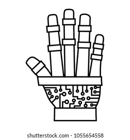 robotic hand icon
