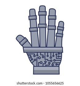 robotic hand icon