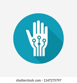 Robotic hand icon