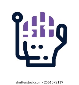 robotic hand icon. vector dual tone icon for your website, mobile, presentation, and logo design.