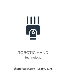 Robotic hand icon vector. Trendy flat robotic hand icon from technology collection isolated on white background. Vector illustration can be used for web and mobile graphic design, logo, eps10
