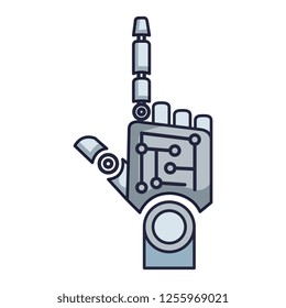 icono del índice de mano robótica