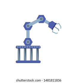 robotic hand industrial technology vector ilustration
