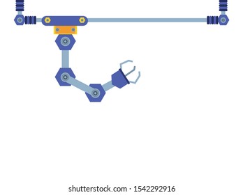 robotic hand industrial technology vector illustration design