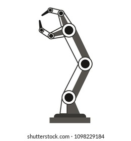 robotic hand isolated icon