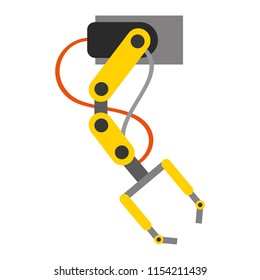 robotic hand machine icon