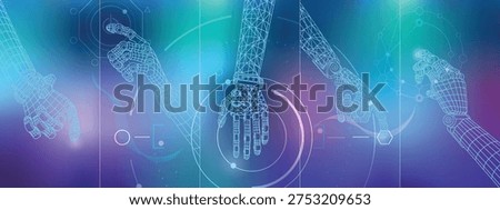 Robotic hands in the form of a three-dimensional mesh
