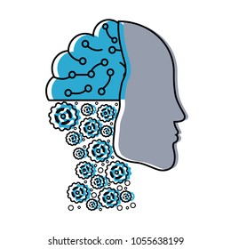 robotic head icon 