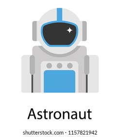 
A robotic human showing astronaut icon
