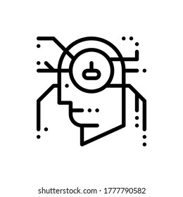 Robotic, Humanoid, Droid, Artificial Intelligence Icon Logo Vector Isolated. Robot Icon Set. Editable Stroke and Pixel Perfect.