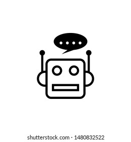 robotic icon design template. Trendy style, vector eps 10