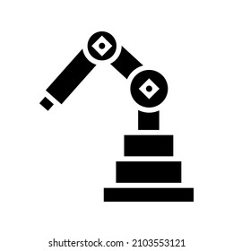 Robotic icon isolated on white background