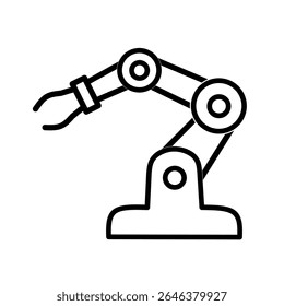 robotic icon vector on white background
