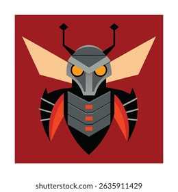 Robotic Insect Head with Jointed Armor
