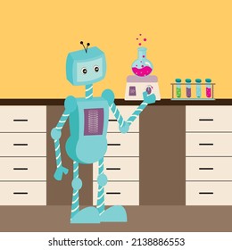 Robotic lab research scientist with lab background