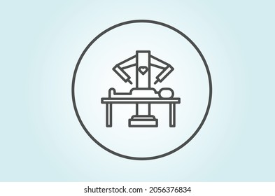 Robotic and Laparoscopic Surgery Expert icon vector design