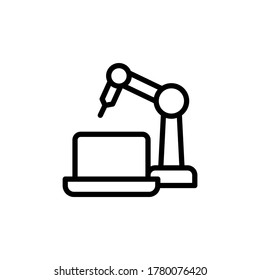 Robotic, laptop, innovation icon. Simple line, outline vector elements of innovations icons for ui and ux, website or mobile application