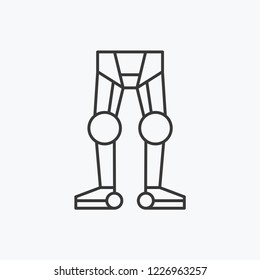 Robotic Leg Modern Simple Vector Icon