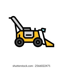 robotic loader robot harvests color icon vector. robotic loader robot harvests sign. isolated symbol illustration