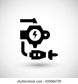 Robotic machine part icon