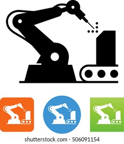 Robotic Manufacturing Icon.