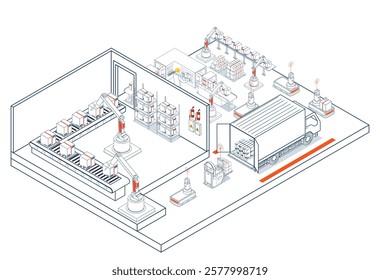 Robotic material flow in the automated warehouse is achieved through a fleet of AGVs and AMRs working together.