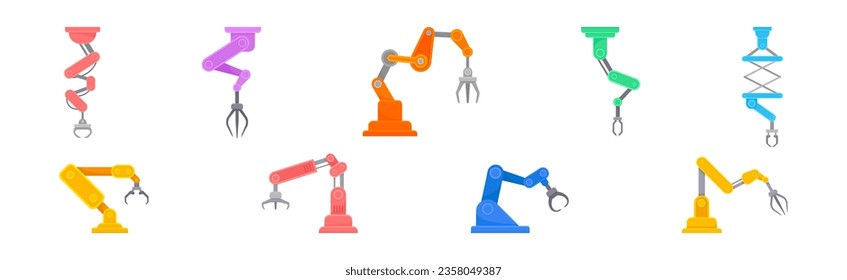 Brazo programable mecánico robótico con juntas para el conjunto de vectores de operación de montaje industrial