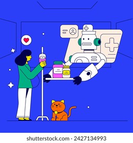 Robotic nurse Daily Tech illustration