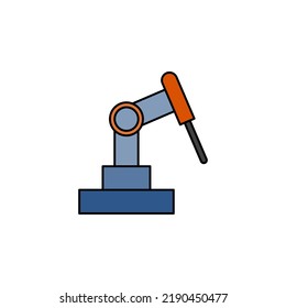 robotic porcess automation vector for website symbol icon presentation