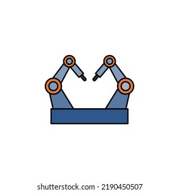 robotic porcess automation vector for website symbol icon presentation