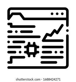 robotic process automation icon vector. robotic process automation sign. isolated contour symbol illustration