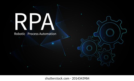 Robotic Process Automation Technology Background And Vector Picture