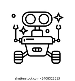 Roboterraumsymbol in Vektorgrafik. Illustration