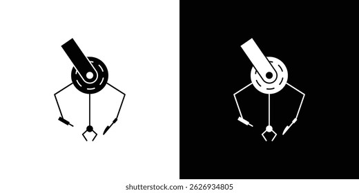 Conceito de ícone de cirurgia robótica, ilustração vetorial