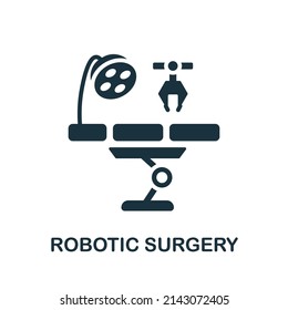 Robotic Surgery icon. Simple element from healthcare innovations collection. Creative Robotic Surgery icon for web design, templates, infographics and more