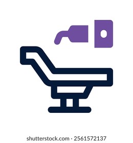 robotic surgery icon. vector dual tone icon for your website, mobile, presentation, and logo design.