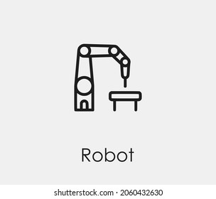 Robotic Surgery Vector Icon. Editable Stroke. Symbol In Line Art Style For Design, Presentation, Website Or Apps Elements, Logo. Pixel Vector Graphics - Vector