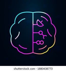 Robotic technology brain nolan icon. Simple thin line, outline vector of robotisc icons for ui and ux, website or mobile application