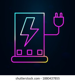Robotic technology charger socket nolan icon. Simple thin line, outline vector of robotisc icons for ui and ux, website or mobile application