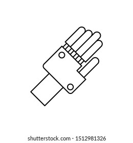 Robotic technology hand icon. Element of robotic icon